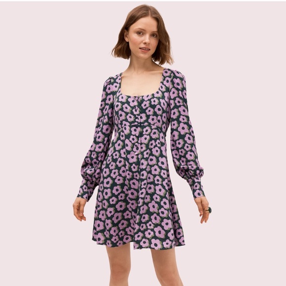 Kate spade purple floral dress Clearance